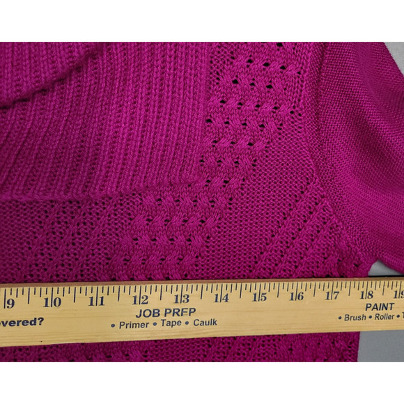Coldwater Creek Sweater Womens Small Knit Pullover Cowl Neck Retro Winter Preppy - Picture 6 of 12